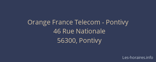 Orange France Telecom - Pontivy