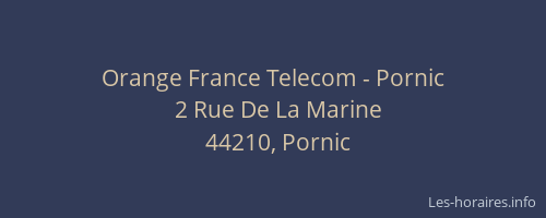 Orange France Telecom - Pornic