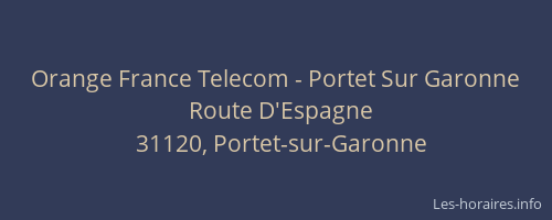 Orange France Telecom - Portet Sur Garonne