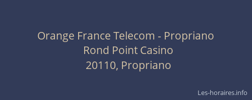 Orange France Telecom - Propriano