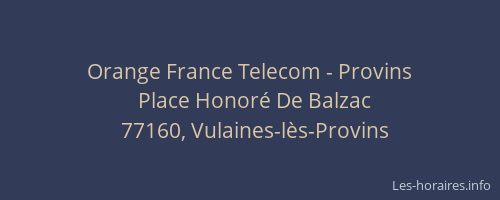 Orange France Telecom - Provins