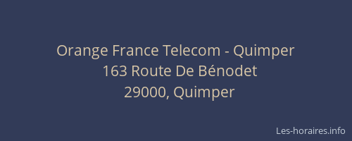 Orange France Telecom - Quimper
