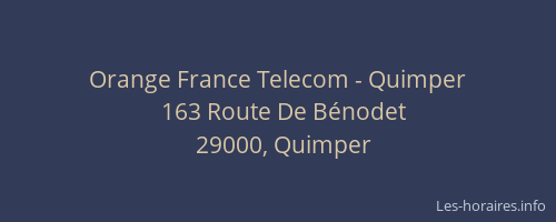 Orange France Telecom - Quimper