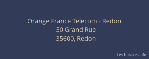 Orange France Telecom - Redon