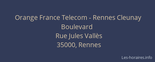 Orange France Telecom - Rennes Cleunay Boulevard