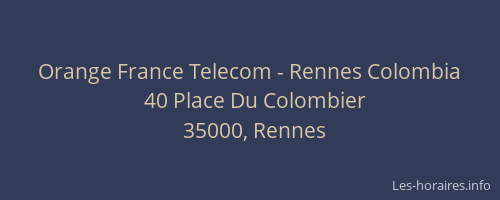 Orange France Telecom - Rennes Colombia