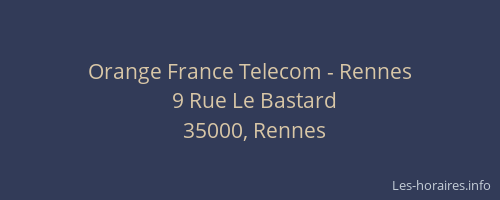 Orange France Telecom - Rennes