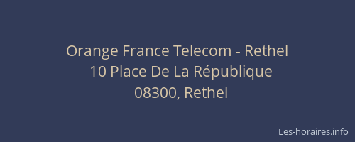 Orange France Telecom - Rethel