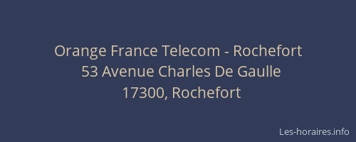 Orange France Telecom - Rochefort