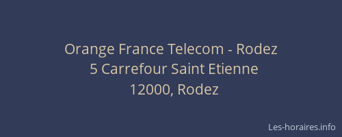 Orange France Telecom - Rodez