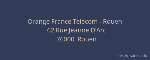 Orange France Telecom - Rouen