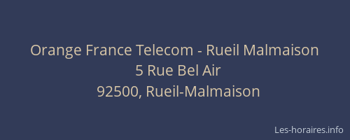 Orange France Telecom - Rueil Malmaison
