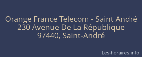 Orange France Telecom - Saint André