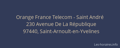 Orange France Telecom - Saint André