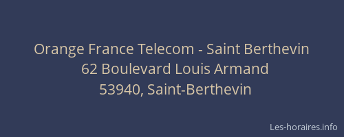 Orange France Telecom - Saint Berthevin