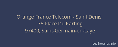 Orange France Telecom - Saint Denis