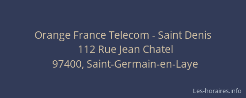 Orange France Telecom - Saint Denis