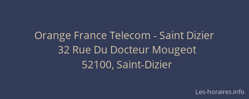 Orange France Telecom - Saint Dizier
