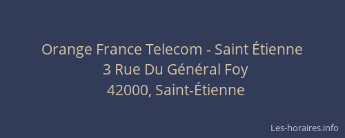 Orange France Telecom - Saint Étienne