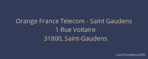 Orange France Telecom - Saint Gaudens