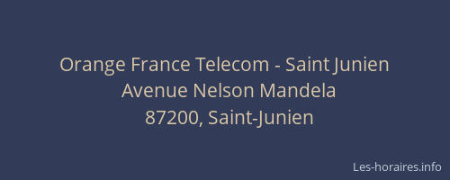Orange France Telecom - Saint Junien