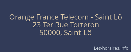 Orange France Telecom - Saint Lô