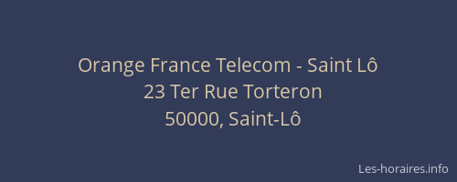 Orange France Telecom - Saint Lô