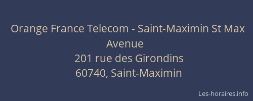 Orange France Telecom - Saint-Maximin St Max Avenue