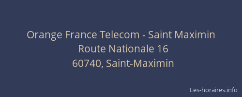 Orange France Telecom - Saint Maximin