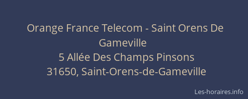Orange France Telecom - Saint Orens De Gameville