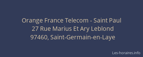 Orange France Telecom - Saint Paul