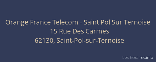 Orange France Telecom - Saint Pol Sur Ternoise