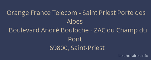 Orange France Telecom - Saint Priest Porte des Alpes