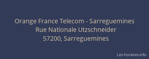 Orange France Telecom - Sarreguemines