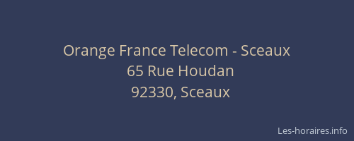 Orange France Telecom - Sceaux
