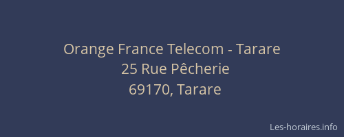Orange France Telecom - Tarare