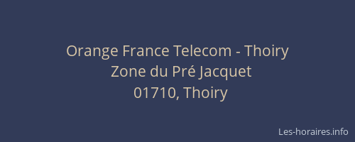 Orange France Telecom - Thoiry