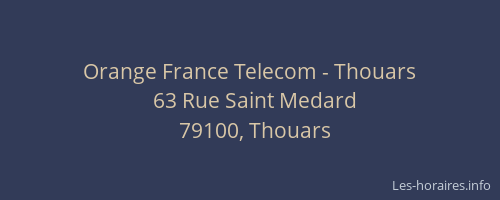 Orange France Telecom - Thouars