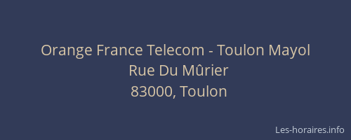 Orange France Telecom - Toulon Mayol