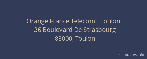 Orange France Telecom - Toulon