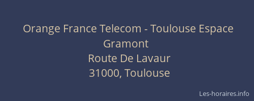 Orange France Telecom - Toulouse Espace Gramont