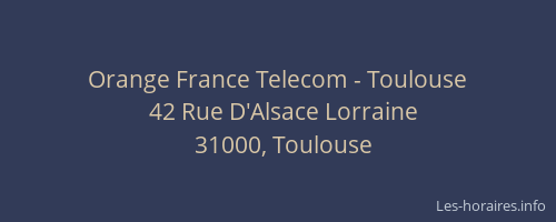 Orange France Telecom - Toulouse