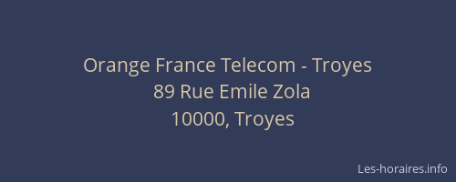 Orange France Telecom - Troyes