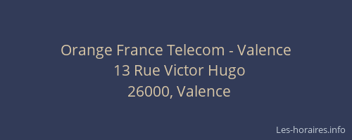 Orange France Telecom - Valence