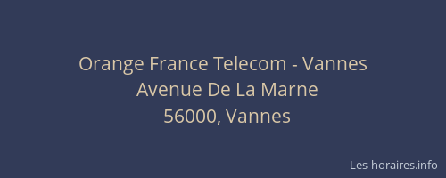 Orange France Telecom - Vannes
