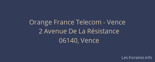 Orange France Telecom - Vence