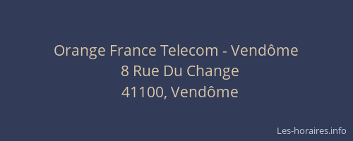Orange France Telecom - Vendôme