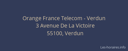 Orange France Telecom - Verdun