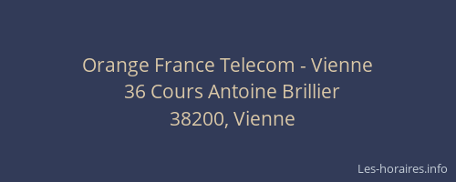Orange France Telecom - Vienne