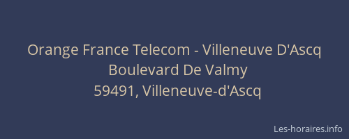 Orange France Telecom - Villeneuve D'Ascq
